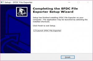 SFDC File Exporter installation complete