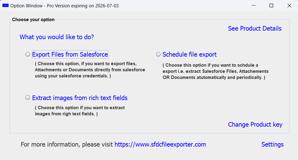 SFDC file Exporter